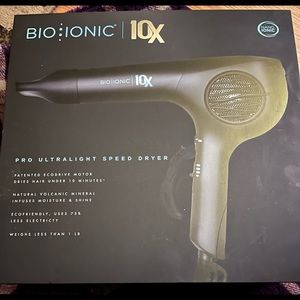 BNIB Bioionic 10X hair dryer